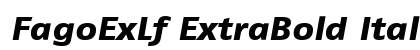 FagoExLf ExtraBold Italic Preview