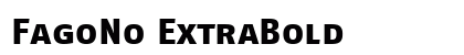 FagoNo ExtraBold Preview