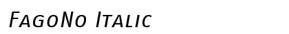 FagoNo Italic Preview