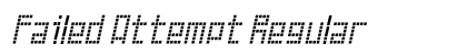 Failed Attempt Regular Font Preview