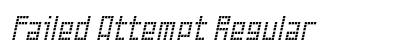 Failed Attempt Regular Font Preview