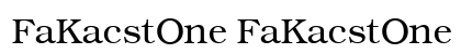 FaKacstOne FaKacstOne Font Preview