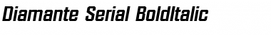 Diamante-Serial BoldItalic Font