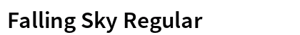 Falling Sky Regular Preview