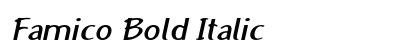 Famico Bold Italic Preview