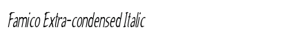Famico Extra-condensed Italic Preview