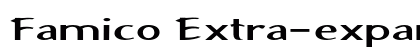 Famico Extra-expanded Bold Preview