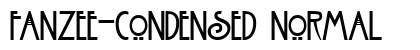 Fanzee-Condensed Normal font free download