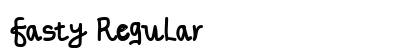 fasty Regular Font Preview
