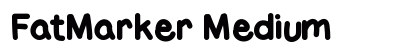 FatMarker Medium Font Preview