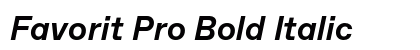 Favorit Pro Bold Italic font free download