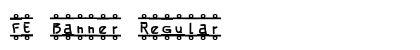 FE Banner Regular (OpenType) Font Preview