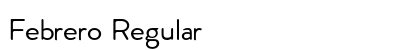 Febrero Regular font free download