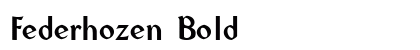 Federhozen Bold font free download