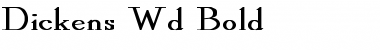 Dickens Wd Bold Font
