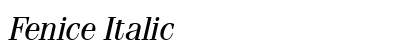 Fenice Italic font free download
