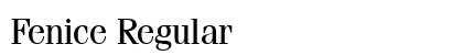 Fenice Regular font free download