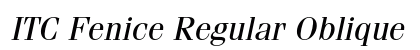 ITC Fenice Regular Oblique Preview
