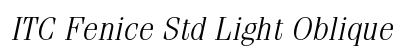 ITC Fenice Std Light Oblique font free download