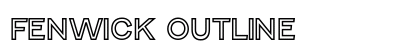 Fenwick Outline Font Preview