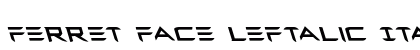 Ferret Face Leftalic Italic