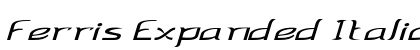 Ferris Expanded Italic Preview