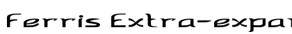 Ferris Extra-expanded Bold font free download