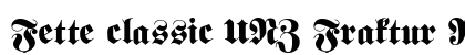 Fette classic UNZ Fraktur Regular font free download