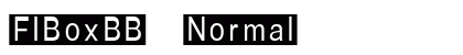 FIBoxBB Normal Font Preview