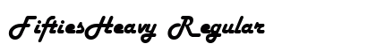 FiftiesHeavy Regular font free download