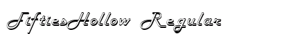 FiftiesHollow Regular font free download