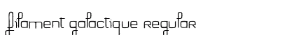 Filament Galactique Regular font free download