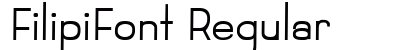 FilipiFont Regular Font Preview