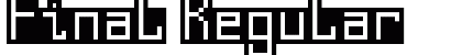 Final Regular font free download