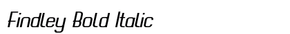 Findley Bold Italic Preview