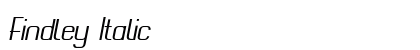 Findley Italic Preview