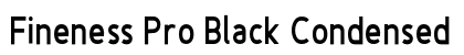 Fineness Pro Black Condensed font free download