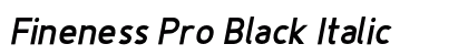 Fineness Pro Black Italic Preview