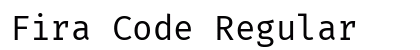 Fira Code Regular Preview