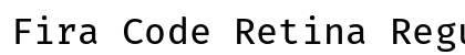 Fira Code Retina Regular Font Preview