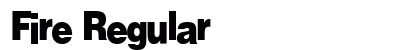 Fire Regular font free download