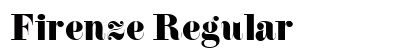 Firenze Regular font free download