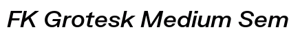 FK Grotesk Medium SemiItalic Preview