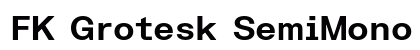 FK Grotesk SemiMono Bold Preview