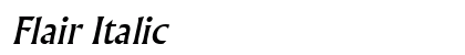 Flair Italic font free download