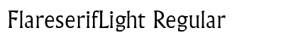 FlareserifLight Regular font free download