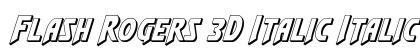 Flash Rogers 3D Italic Italic font free download