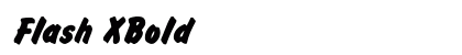 Flash XBold Font Preview
