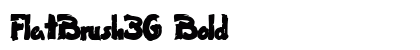 FlatBrush36 Bold font free download