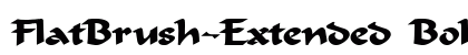 FlatBrush-Extended Bold Preview